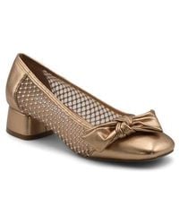 Charles David - Zola Rhinestone Mesh Block Heel Pump - Lyst