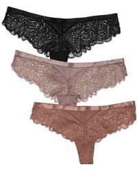 Be Wicked - Wren 3-Pack Lace Cheeky Panties - Lyst