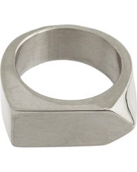 Rebel - Faceted Band Ring - Lyst
