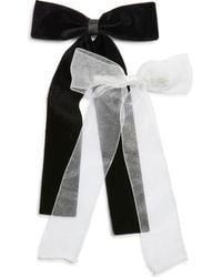 BP. - Set Of 2 Velvet & Organza Hair Bow Barrettes - Lyst