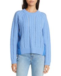 10 Crosby Derek Lam - Atiana Side Lace-up Wool Cable Sweater - Lyst