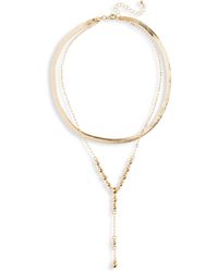 Nordstrom - Mixed Chain Layered Necklace - Lyst