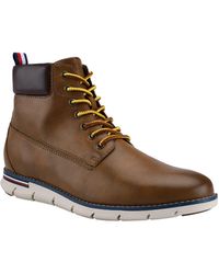 Tommy Hilfiger Daytona Suede Boots In Brown for Men | Lyst