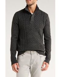 Buffalo David Bitton - Water Button Half Cable Knit Sweater - Lyst