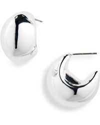 Nine West - Bubble Huggie Hoop Earrings - Lyst