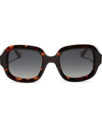 DIFF - 52Mm Gisele Polarized Round Sunglasses - Lyst