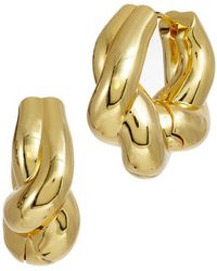 Savvy Cie Jewels - 14K Freeform Twist Hoop Earrings - Lyst