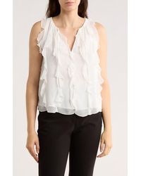 Halogen® - Ruffle Sleeveless Top - Lyst