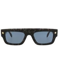 McQueen - 52Mm Rectangle Sunglasses - Lyst