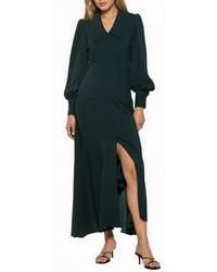 Alexia Admor - Kate Collared Long Sleeve Maxi Dress - Lyst