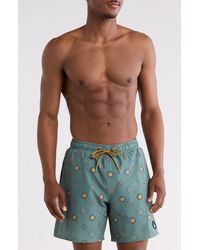 Volcom - Manic Print Swim Trunks - Lyst
