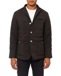 PINOPORTE - Quilted Button-Front Jacket - Lyst
