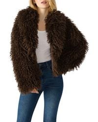 Steve Madden - Inaya Faux Fur Jacket - Lyst