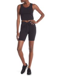 lace up biker shorts