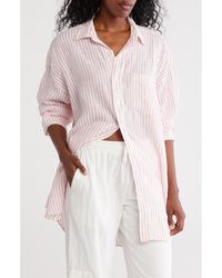 Frank & Eileen - Mackenzie Stripe Oversize Button-Up Shirt - Lyst
