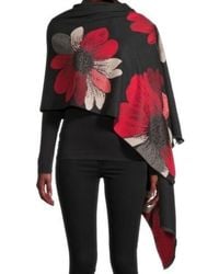 Saachi - Floral Print Reversible Scarf - Lyst