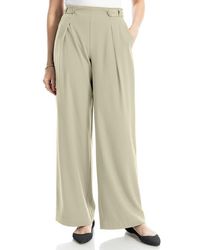 Max Studio - Pleated Wide Leg Pants - Lyst