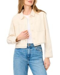 Halogen® - Crop Twill Shirt Jacket - Lyst
