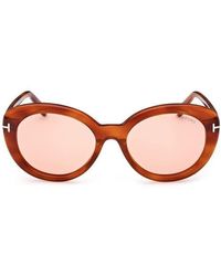 Tom Ford - Lily-02 55Mm Tinted Cat Eye Sunglasses - Lyst