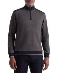 Bugatchi - Mélange Quarter Zip Top - Lyst