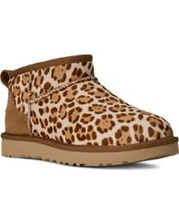 UGG - Classic Ultra Mini Plains Genuine Calf Hair Boot - Lyst