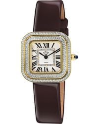 Gv2 - Diamond-Accented Swiss Leather-Strap Watch - Lyst