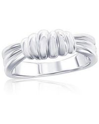 Simona - Textured Ring - Lyst
