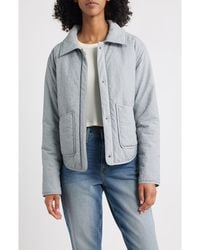 Thread & Supply - Floral Puffer Shirt Jacket - Lyst