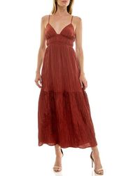Socialite - Cami Empire Waist Tiered Maxi Dress - Lyst