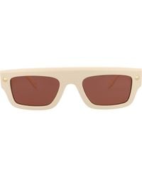 McQueen - 52Mm Rectangular Sunglasses - Lyst