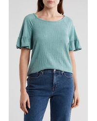 Max Studio - Flutter Texture Knit T-Shirt - Lyst