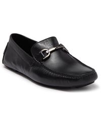 Donald J Pliner Deacon Leather Driver in Blue for Men Mens Shoes Slip-on shoes Loafers 