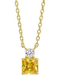 Savvy Cie Jewels - Cubic Zirconia Birthstone Pendant Necklace - Lyst