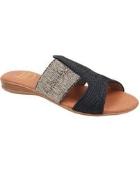 Andre Assous - Noor Raffia Slide Sandal - Lyst