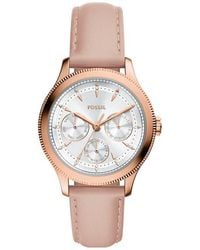 Fossil - Brynn Multifunction Leather Strap Watch, 38Mm - Lyst