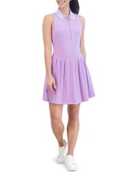 SAGE Collective - Clubhouse Half Zip Polo Dress - Lyst