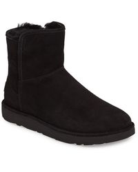 ugg womens abree ii leather classic boots black
