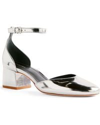 Reformation - Mallori Metallic Ankle Strap Pump - Lyst
