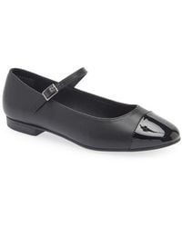 Tahari - Loft Cap Toe Mary Jane Flat - Lyst