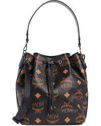 MCM - Dessau Monogram Bucket Bag - Lyst