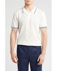 T.R. Premium - Tipped Collar Sweater Knit Polo - Lyst