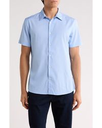 DKNY - Olin Short Sleeve Button-Up Shirt - Lyst