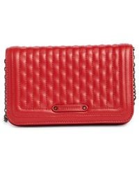 Longchamp - Quilted Leather Wallet On A Chain - Lyst