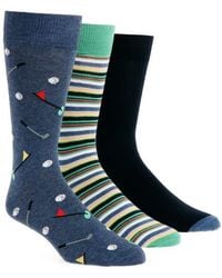 Lorenzo Uomo - Assorted 3-Pack Crew Socks - Lyst