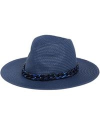 Vince Camuto - Resin Chain Straw Panama Hat - Lyst
