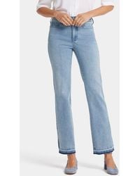 NYDJ - Marilyn High Waist Release Hem Ankle Straight Leg Jeans - Lyst