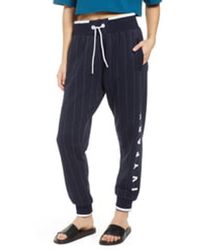 Ivy Park Baseball Pinstripe Sweatpants - Blue