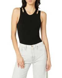 Hudson Jeans - Cutout Sleeveless Bodysuit - Lyst