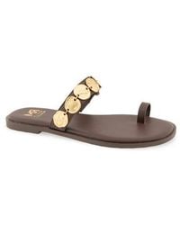 Rebecca Minkoff - Claire Coin Toe Loop Sandal - Lyst