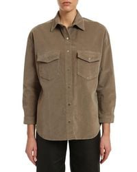 Mavi - Livia Aloe Corduroy Button-Up Shirt - Lyst